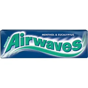 Airwaves Airwaves Menthol & Eucalyptus žvakaće gume 14 g, 10 kom.