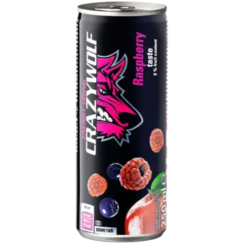 Crazy Wolf Crazy Wolf malina energy drink 0,25 l