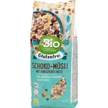 dmBio dmBio Čokoladni musli bez glutena 375 g