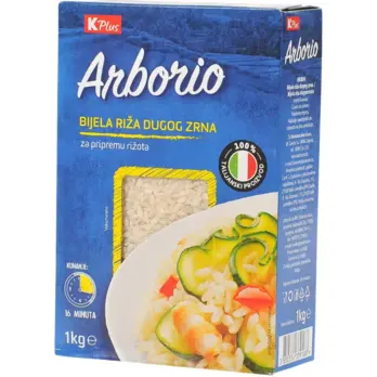 K PLUS K Plus Arborio riža 1 kg