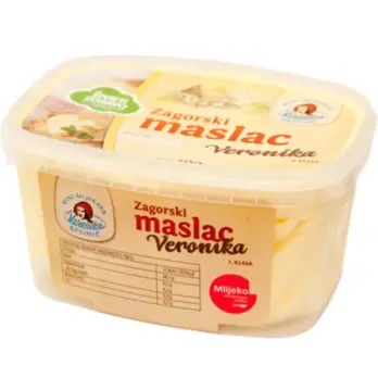 MINI MLJEKARA "VERONIKA" DOO MASLAC ZAGORSKI "VERONIKA" 1 kg, 1. KLASA