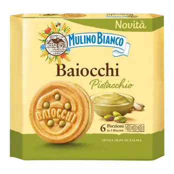 Mulino Bianco Mulino Bianco Keksi Baiocchi Pistacija 168 g