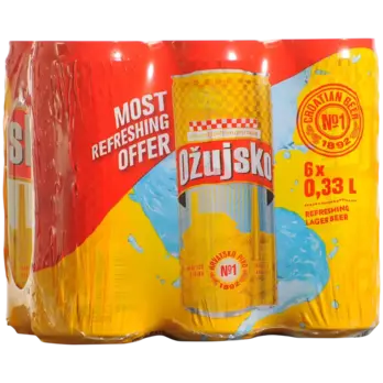 Ožujsko Ožujsko Svijetlo pivo 6 x 0,33 l