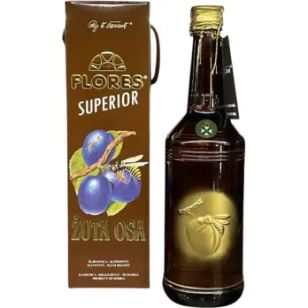 SZR FLORES SZR Flores Rakija šljivovica žuta osa superior 0,70 L ALK. 42% -6/1-