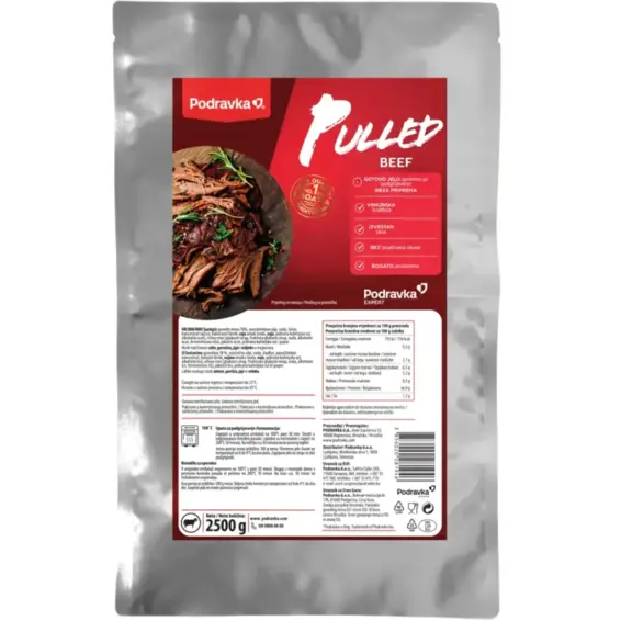 Podravka Podravka Pulled Beef 2,5 kg