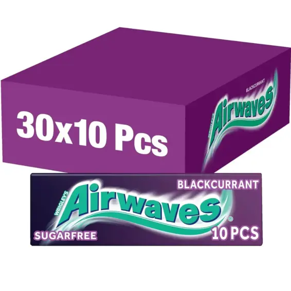 Airwaves Airwaves Blackcurrant žvakaće gume 42 g, 3 x 10 kom.