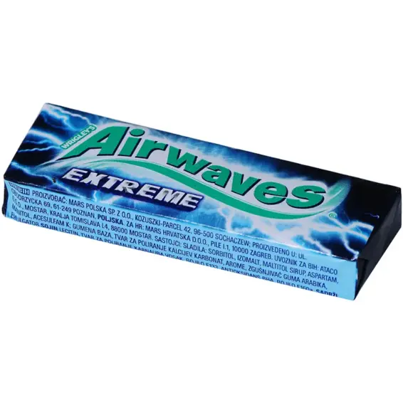 Airwaves Airwaves Extreme žvakaće gume 14 g, 10 kom.