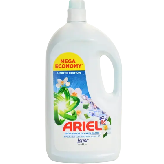 Ariel ARIEL Deteržent fresh breeze of Greek Island 3,87 l = 86 pranja