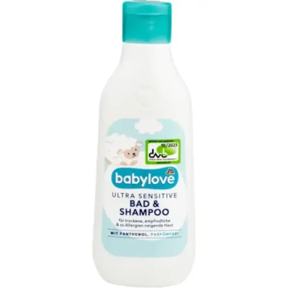 babylove babylove Kupka i šampon za bebe 2u1 Ultra Sensitive 250 ml