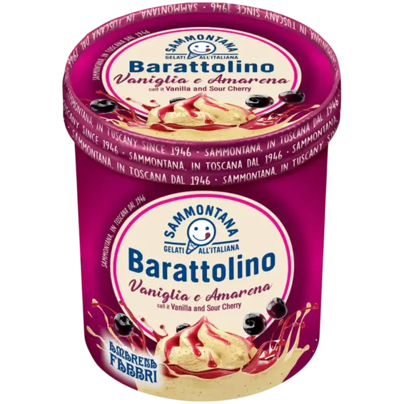 Barattolino Barattolino Sladoled vanilija višnja 800 ml