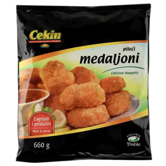 Cekin Cekin Panirani pileći medaljoni smrznuti 660 g