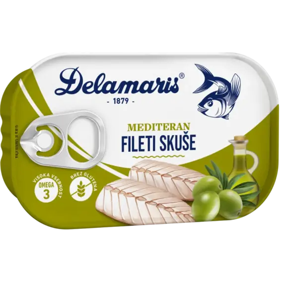 Delamaris Delamaris Skuša mediterana 125g / 40g