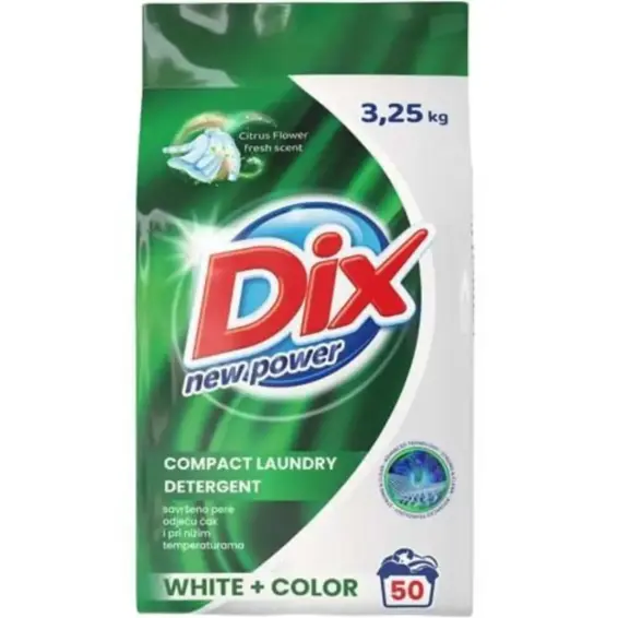 DIX Dix New power prašak za rublje 50 pranja 3,25 kg