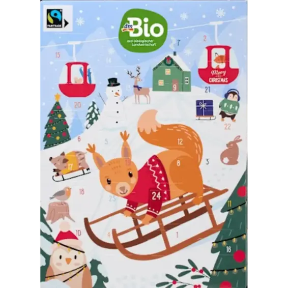 dmBio dmBio Adventski kalendar 2025 mliječna čokolada