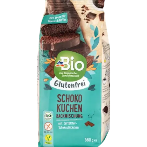 dmBio dmBio Mješavina za čokoladni kolač bez glutena 380 g