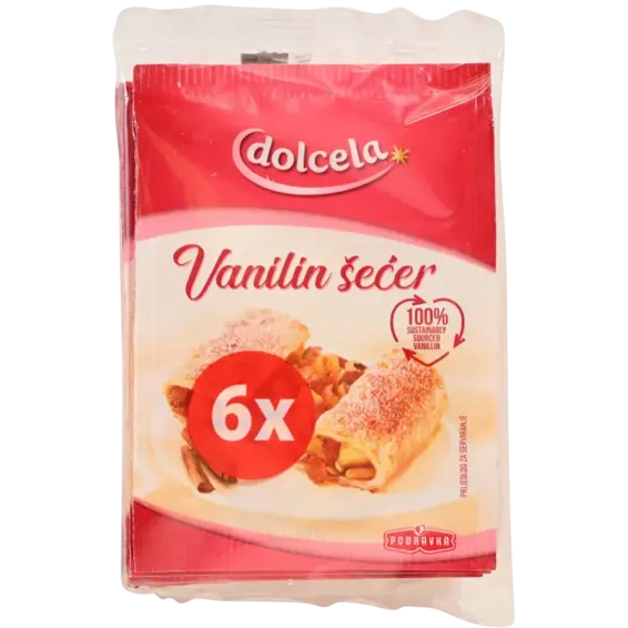 Dolcela DOLCELA VANILIN ŠEĆER 6 X 8 g