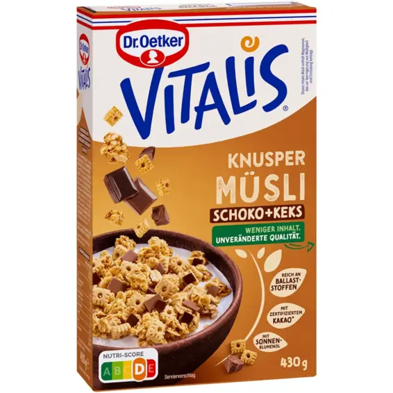 Dr. Oetker Dr. Oetker Vitalis musli čokolada i keks 430 g