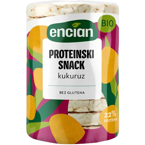 Encian Encian Bio Proteinski kukuruzni snack bez glutena 90 g