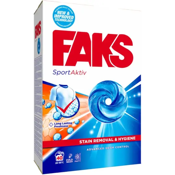 Faks FAKS DETERDŽENT SPORT 2.2 kg=40 pranja