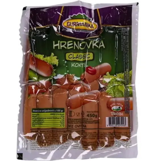 VINDIJA GURMANIKA GURMANIKA HRENOVKE KOKTEL 450 g