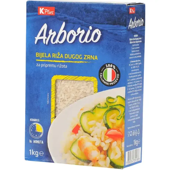 K PLUS K Plus Arborio riža 1 kg