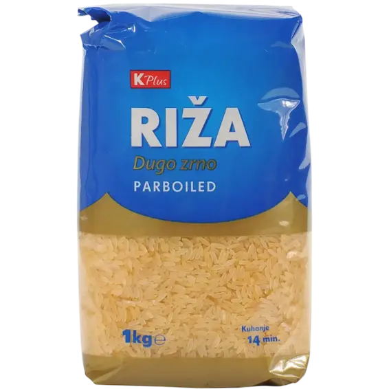 K PLUS K Plus Parboiled riža 1 kg
