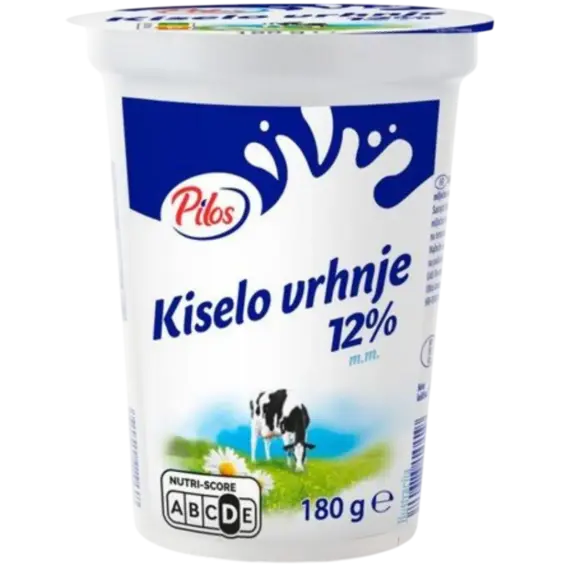 Pilos Pilos Kiselo vrhnje 12 % m.m.