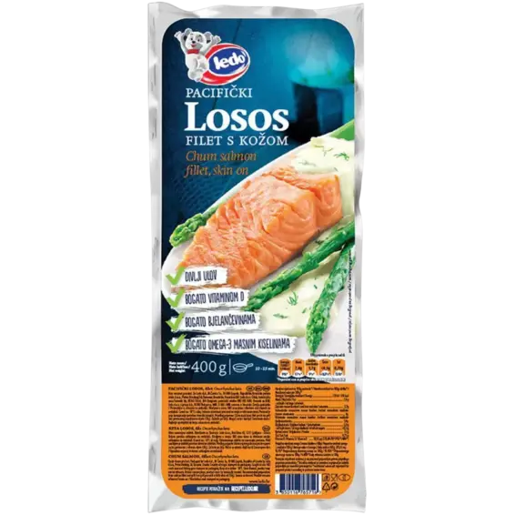 Ledo Ledo Losos file porcija s kožom 400 g