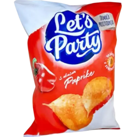 STUDENAC-ROBNA MARKA LETS PARTY ČIPS PAPRIKA 150 g