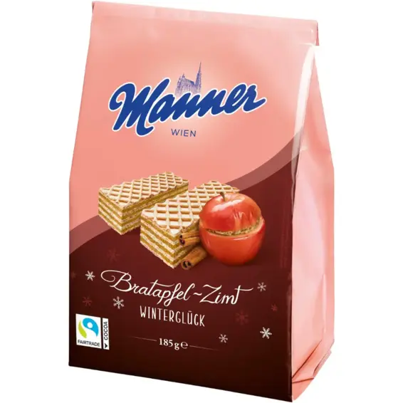 Manner Manner Napolitanke jabuka cimet 185 g