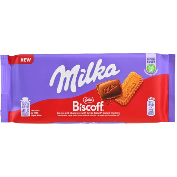 Milka MILKA ČOKOLADA LOTUS BISCOFF 90 g