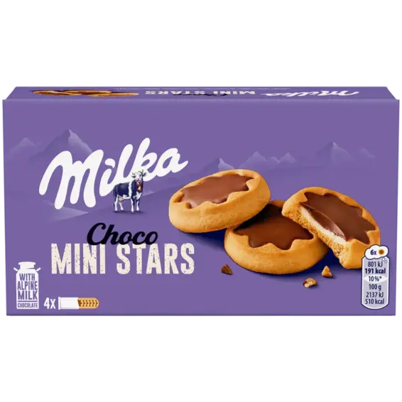 Milka Milka keks Mini Stars 150 g