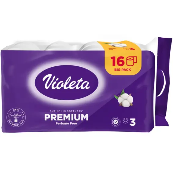 Violeta Violeta Toaletni papir Premium 3 sloja 16/1