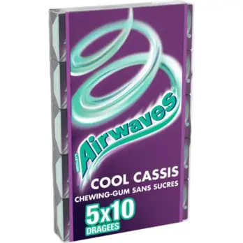 Airwaves Airwaves Blackcurrant žvakaće gume 70 g, 5 x 10 kom.