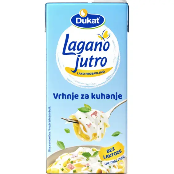 Dukat Lagano jutro Vrhnje za kuhanje bez laktoze 500 g