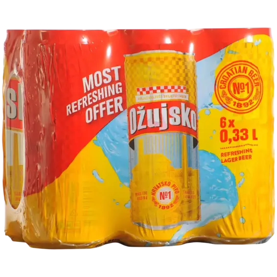 Ožujsko Ožujsko Svijetlo pivo 6 x 0,33 l