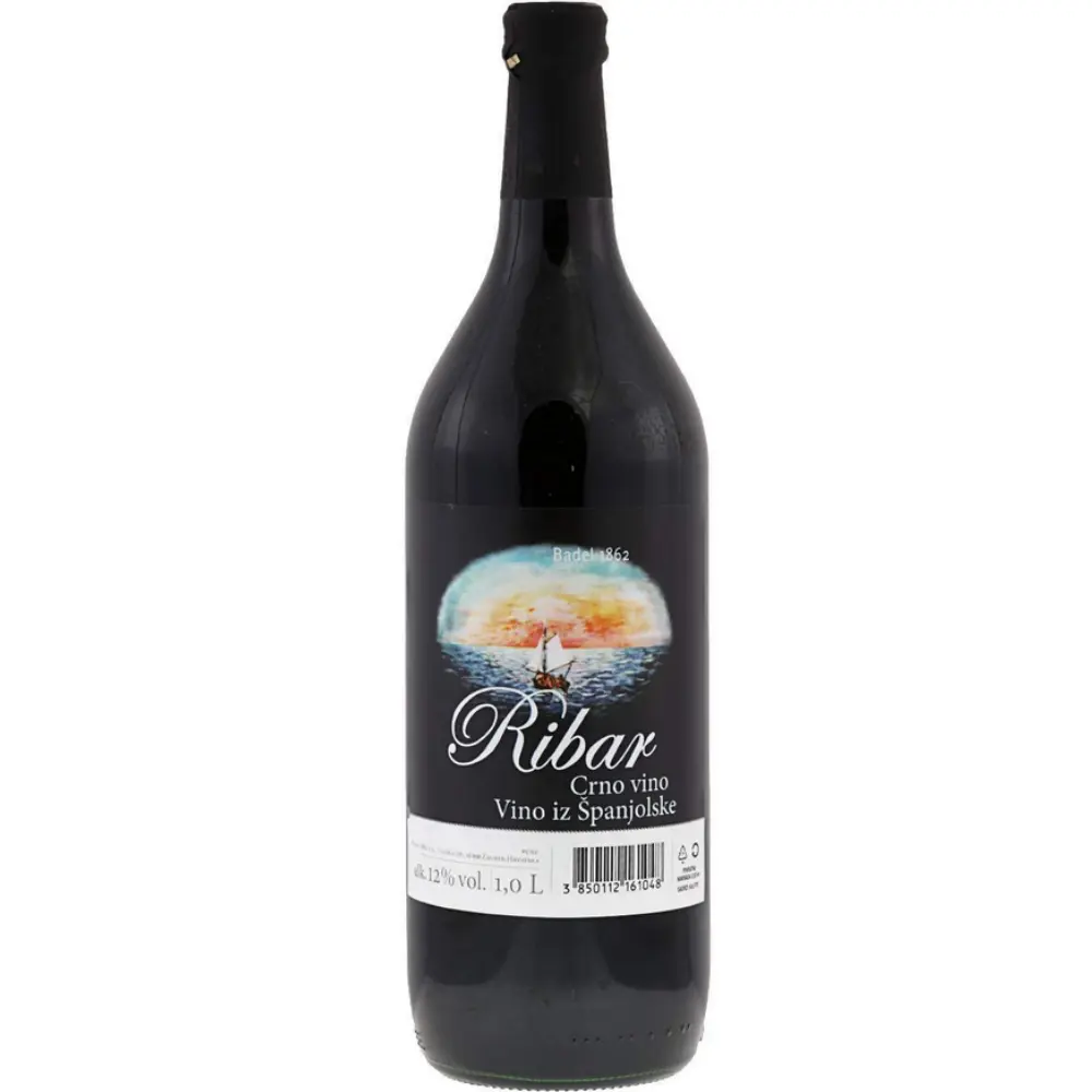 Badel 1862 VINO RIBAR CRNO 1 l